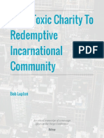 From Toxic Charity To Redemptive Incarnational Community Lupton2