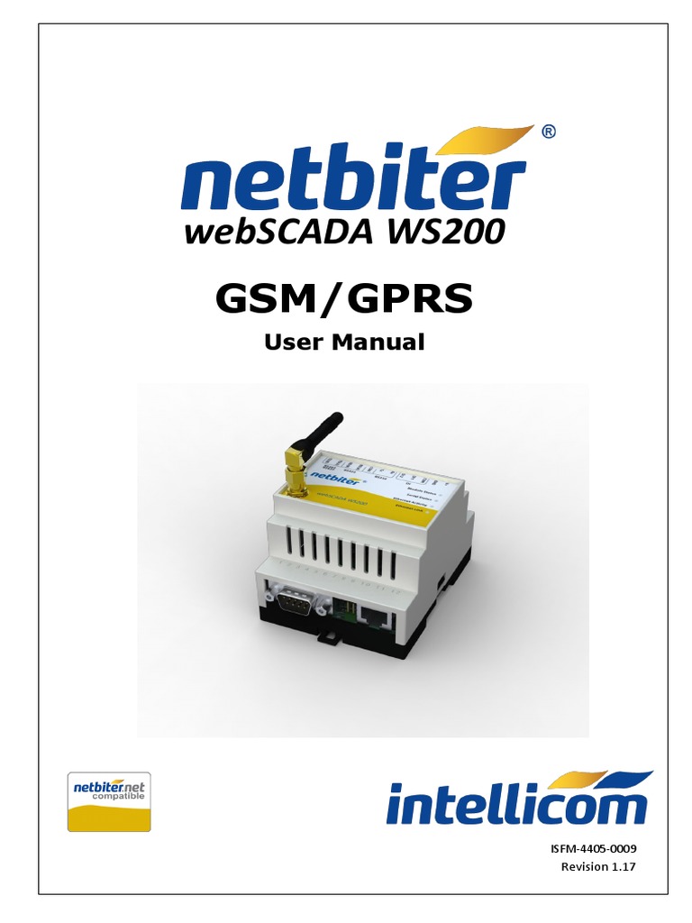 Netbiter Ws200 User Manual | PDF | Ip Address | Computer Engineering