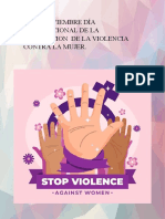 25 de Noviembre Día Internacional de La Eliminacion de La Violencia Contra La Mujer