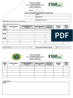 Corrective Action and Preventive Action Plan: RFO/CO