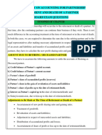 WORKSHEET ON ACCOUNTING FOR PARTNERSHIP Retirement and Death Board Questions