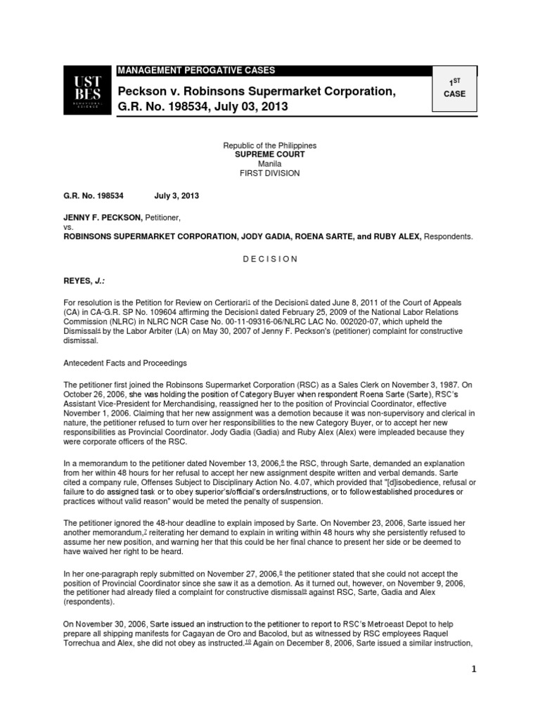 Labor Relations Cases PDF Employment Appeal