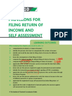 CP 10 Provision For Filling Return of Income and Self Assesment