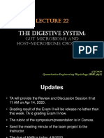 The Digestive System:: Gut Microbiome and Host-Microbiome Crosstalk