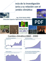 CAMBIO CLIMATICO Y AGRICULTURA-PRESENTACION