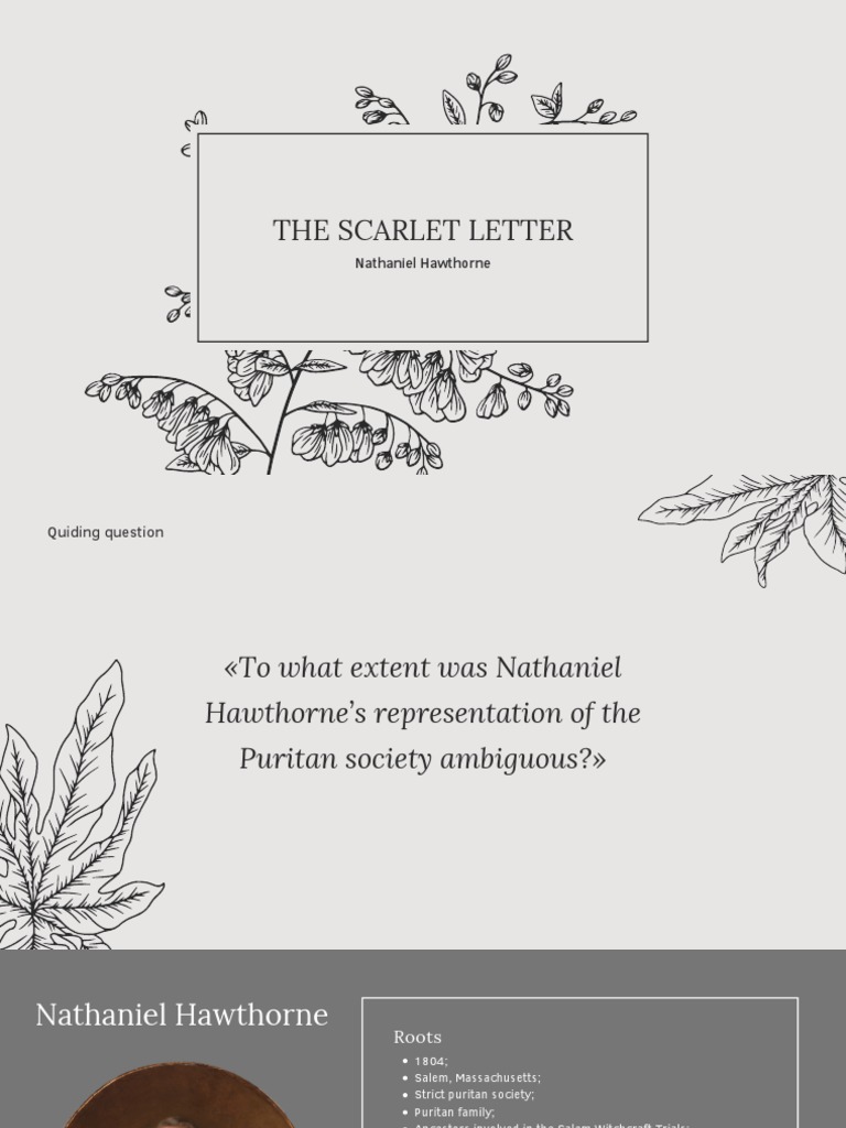 The Scarlet Letter | PDF | The Scarlet Letter | Puritans