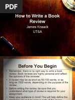 Book Review How To