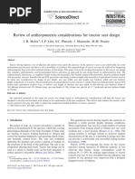 Review of Anthropometric Considerations For Tractor Seat Design