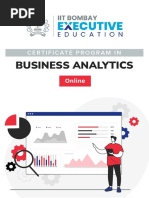 Business Analytics: Certificate Program in