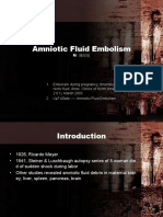 Amniotic Fluid Embolism Clinical Presentation Review