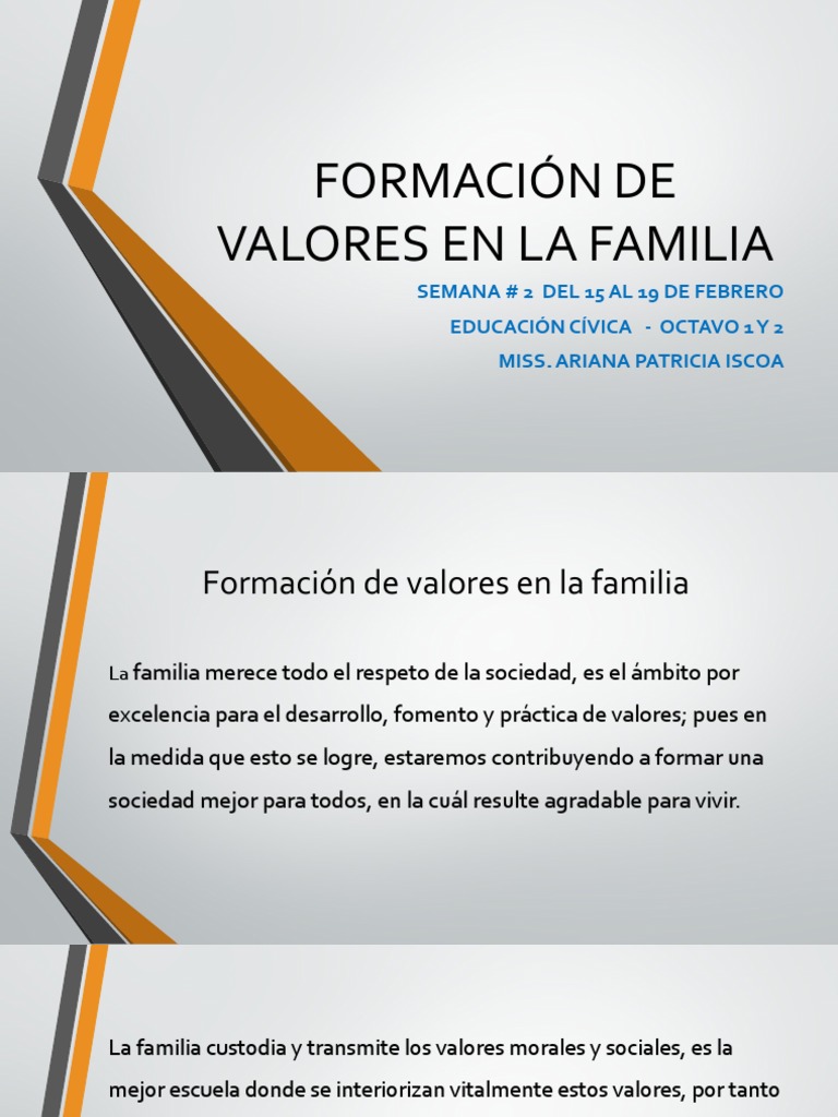Formación de Valores en La Familia | PDF | Justicia | Crimen y violencia