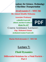 Arab Academy Marine Hydrodynamics Lecture