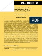 IX Jornadas de Escritura, Enseñanza e Investigación - Primera Circular