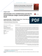 Determination of an unrelated donor pool size for human leukocyte antigen-matched platelets in Brazil