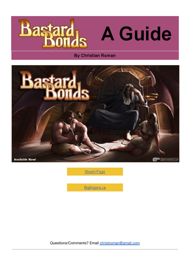 Bastard Bonds Guide PDF Plea