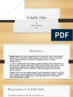 Soluble Salts: by Olawale Shokefun 9M