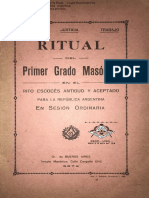 1911 Ritual Aprendiz Masón r