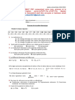 Examen de Transfert Thermique 2022