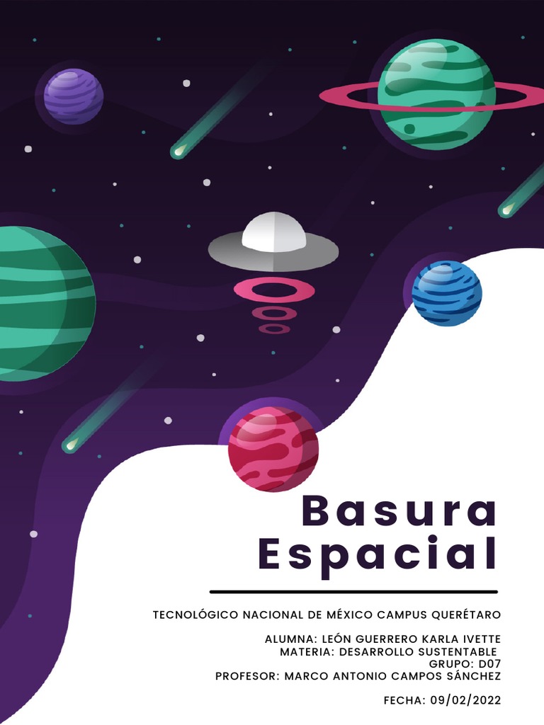 Tipos de Basura Espacial y Clasificación | PDF | Residuos | Basura espacial