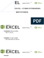 Microsoft Excel - Curso Intermedio