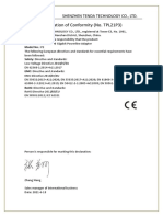 Declaration of Conformity (No. TPL21P3) : Shenzhen Tenda Technology Co., LTD