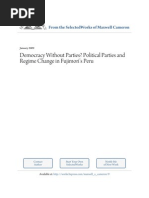 Download Democracy Without Parties Political Parties and Regime Change in Fujimoris Peru - Levitsky  Cameron by Renzo Donayre SN55934628 doc pdf