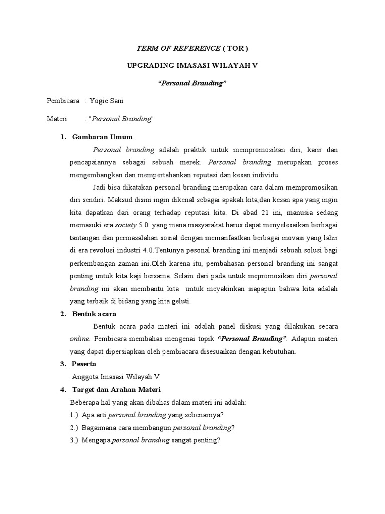 Personal Branding Kunci Sukses Era 5 0 Pdf