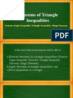 Triangle Inequalities Theorem