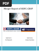 Merger Report of HDFC-CBOP by Atmakuri Rammohan