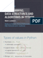 NPTEL MOOC Programming, Data Structures and Algorithms in Python Week 2 Lecture 3