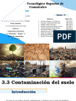 3.3 Contaminación Del Suelo - Equipo 3