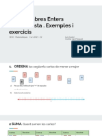 UD2. Suma I Resta D'enters. Exemples I Exercicis