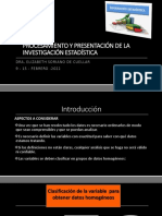 Tema No 3 Procesamiento y Presentación de La Investigación Estadística