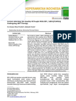 Factors Affecting The Quality of People With HIV / AIDS (PLWHA) Undergoing ARV Therapy