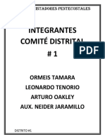 Integrantes Comité Distrital Oficial