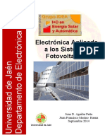 Electrónica Aplicada A Los Sistemas Fotovoltaicos: Juan D. Aguilar Peña Juan Francisco Merino Baena Septiembre 2014