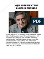 Informații Suplimentare Despre Aureliu Busuioc