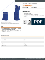 Ficha Técnica de Guantes de Seguridad