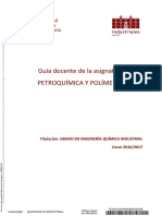 Guía Docente de La Asignatura Petroquímica Y Polímeros