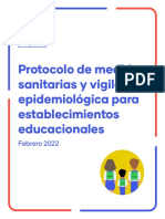 Protocolo de Medidas Sanitarias y Vigilancia Epidemiológica para Establecimientos Educacionales