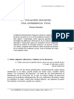 La Vocación Docente Una Experiencia Vital