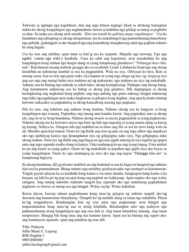 Short StoryBisaya PDF