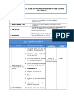 Protocolo Equipos de Cómputo