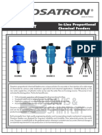 Data Sheet: In-Line Proportional Chemical Feeders