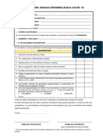 Declaración Jurada Epidemiológica COVID