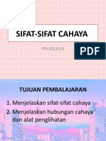 Sifat-Sifat Cahaya