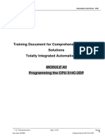 Training Document For Comprehensive Automation Solutions Totally Integrated Automation (T I A)