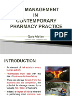 8 Risk Management in Contemporary Pharmacy Practice