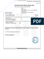 Certificado de Avalúo Fiscal Detallado