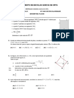 Geometria Plano: Problemas de Vetores e Retas